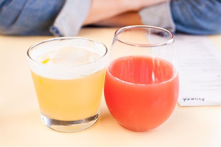 The Golden Axe rye, dry vermouth, ginger, lemon, mint